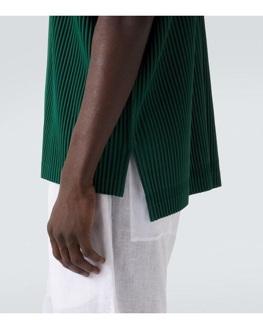 Homme Plissé Issey Miyake Green Monthly Colors: May Pleated Shirt for men