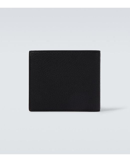 Saint Laurent Black Tiny Cassandre East/West Leather Wallet for men