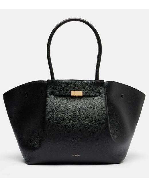 DeMellier London Black The New York Leather Tote Bag