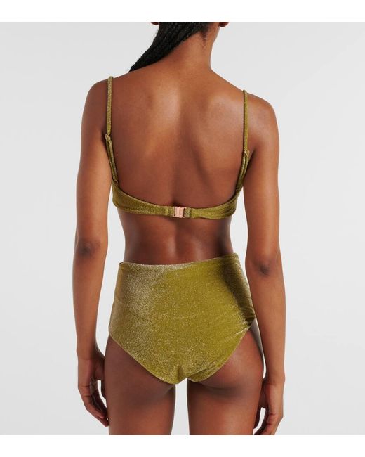 Johanna Ortiz Green De La Selva High-Rise Bikini Bottom