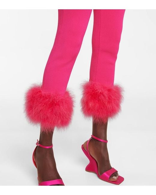 Magda Butrym Pink High-Rise Leggings