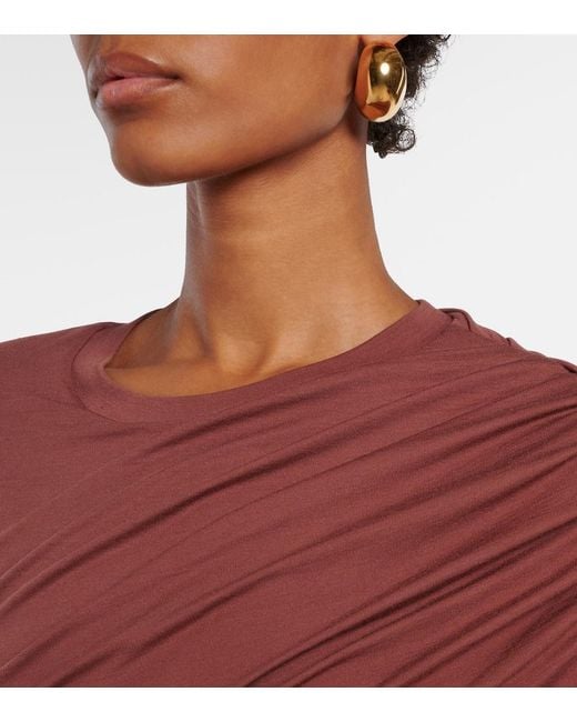 Isabel Marant Red Dressi Draped Jersey Top