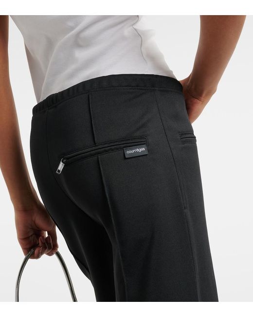 Pantalones deportivos Interlock de jersey Courreges de color Black