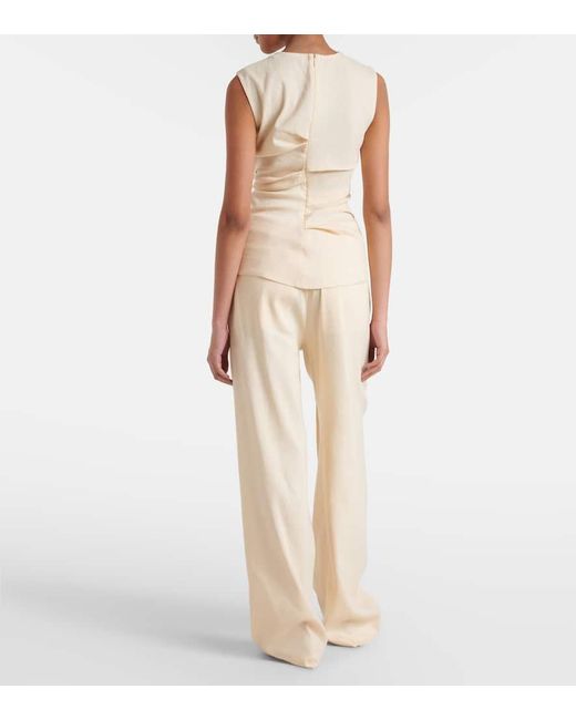 Proenza Schouler Natural Label Top Anoushka Aus Einem Leinengemisch