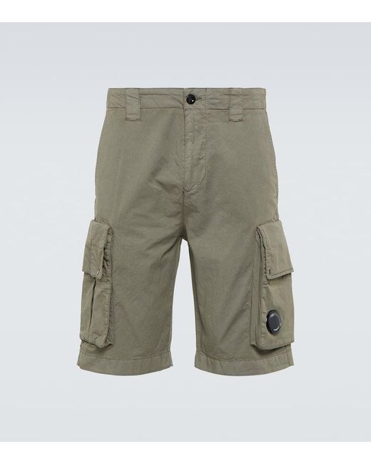 C P Company Cargo-Shorts aus Twill in Green für Herren