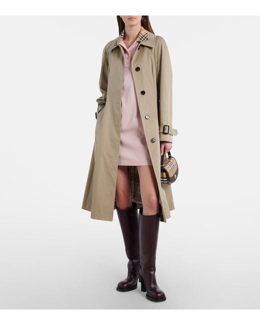 Burberry Pink Check Cotton Polo Dress