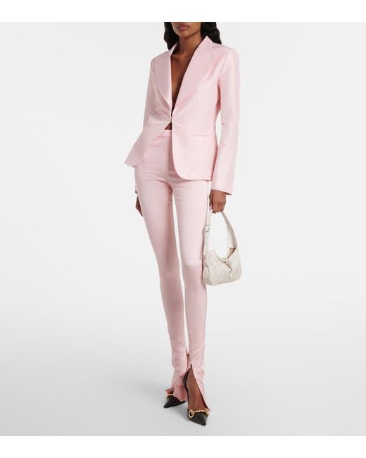 Gucci Pink Silk Faille Blazer