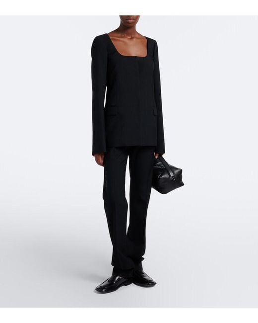 Calvin Klein Black Andy Large Leather Shoulder Bag