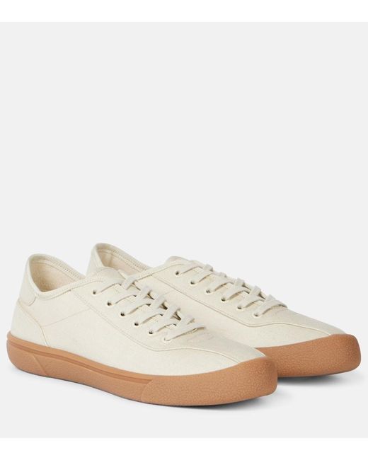 The Row White Sneakers Aus Canvas
