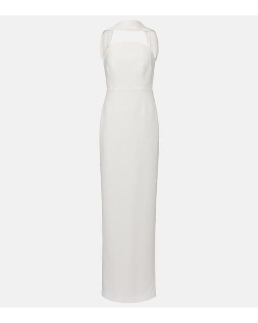 Roland Mouret White Bridal Cady Gown