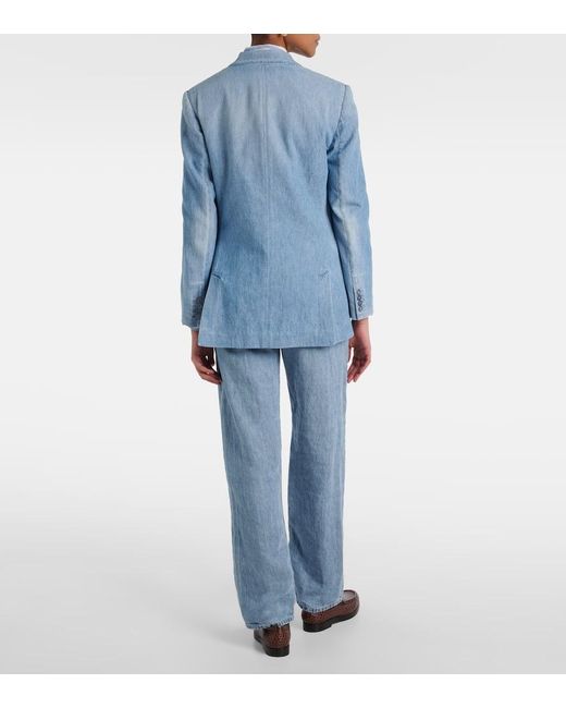 Ralph Lauren Blue Blazer Russel Aus Denim