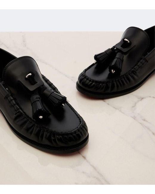 Christian Louboutin Black Rochelle Leather Loafers