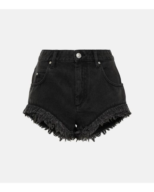 Shorts Eneidao de algodon Isabel Marant de color Black