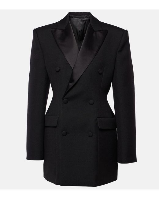 Wardrobe NYC Black Wool Blazer Minidress