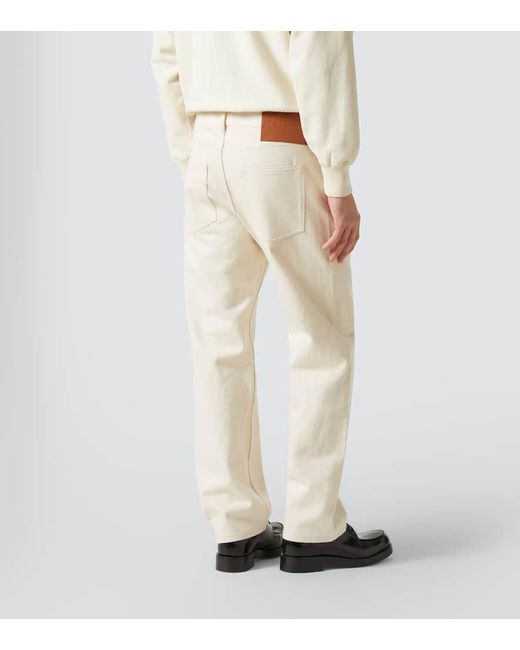Jil Sander Natural Mid-Rise Straight Jeans for men