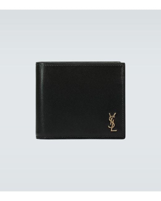 Saint Laurent Black Classic Mini Bifold Wallet for men