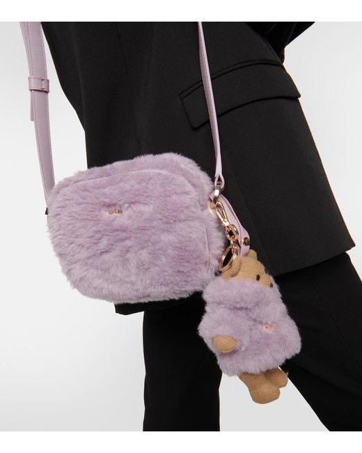 Max Mara Purple Small Teddy Camera Bag