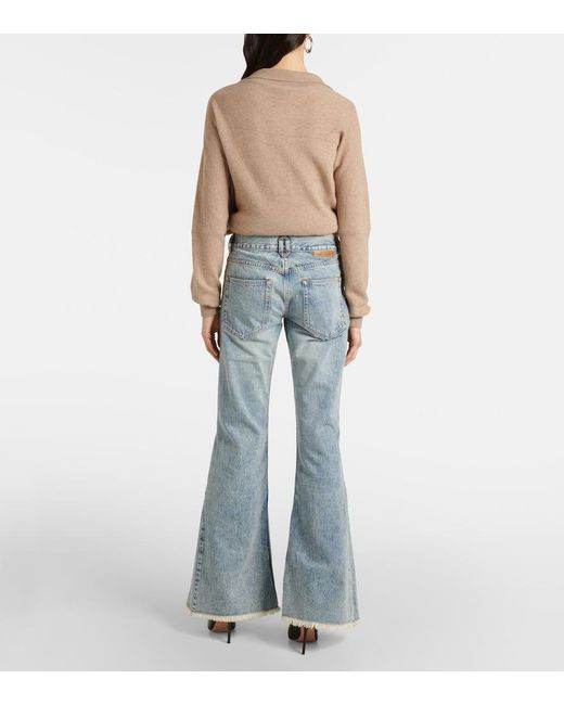 Stella McCartney Blue Low-Rise Flared Jeans