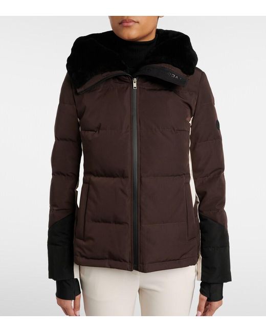 Yves Salomon Brown 64Cm Down-Filled Jacket