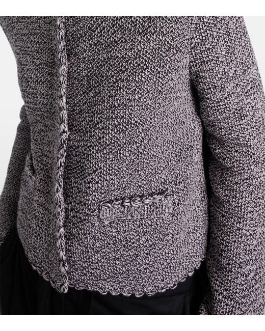 Proenza Schouler Gray Nidia Macrame Cotton Jacket