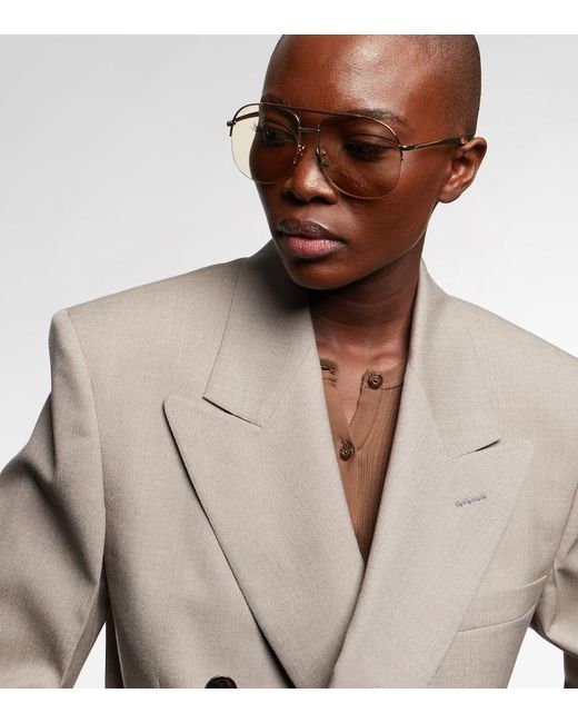 Gucci Natural Aviator Sunglasses