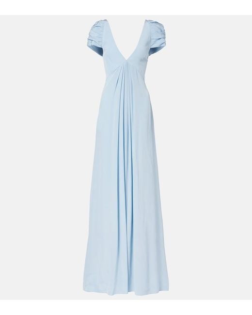 Markarian Blue Silk Gown