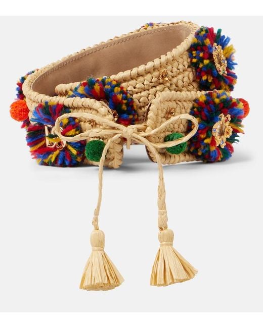 Dolce & Gabbana Metallic Leather Belt