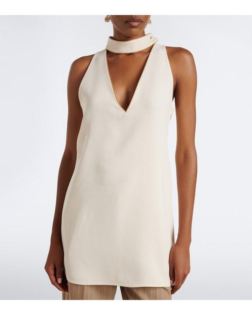 Valentino Natural Cady Couture Minidress