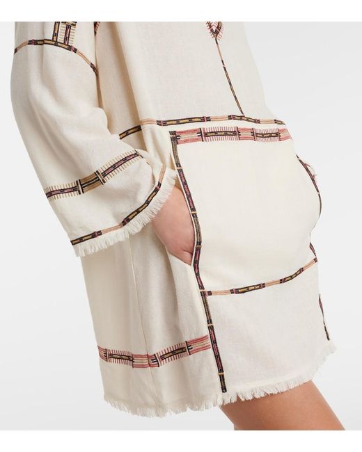 Isabel Marant Natural Freya Silk Minidress