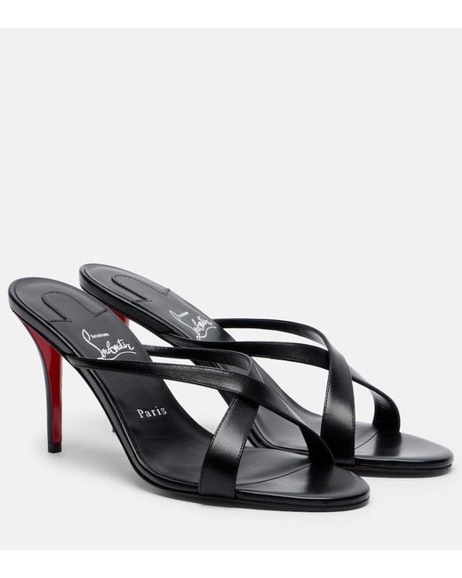 Christian Louboutin Black Mulazee Leather Mules