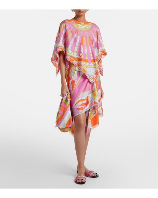 Emilio Pucci White Yummy Iride Twill Slides