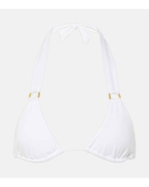 Melissa Odabash White Caracas Bikini Top