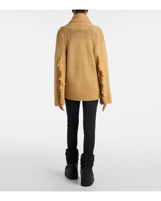 Goldbergh Natural Nora Intarsia Wool-Blend Cardigan