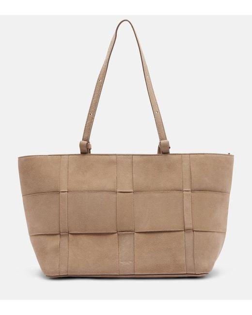 DeMellier London Natural Florence Large Suede Tote Bag
