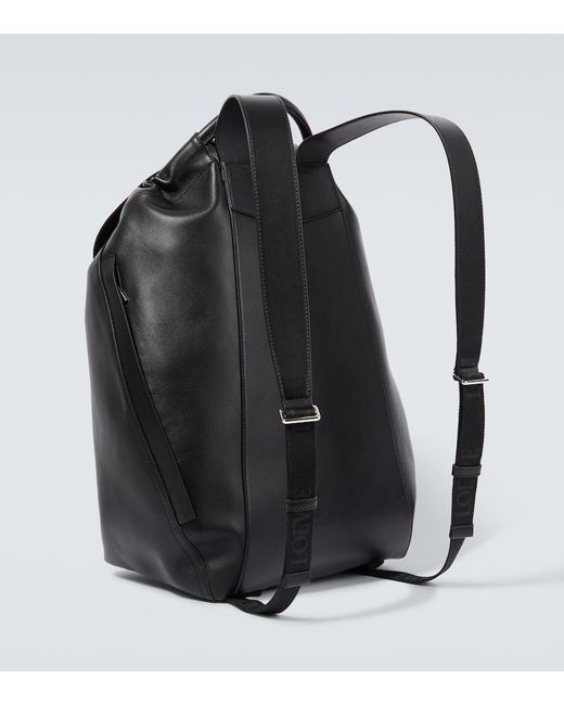 Loewe Black Flamenco Leather Backpack for men