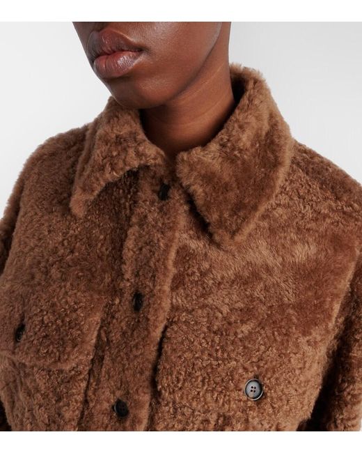 Brunello Cucinelli Brown Shearling Jacket