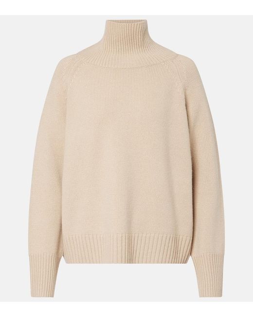 Nili Lotan Natural Lanie Cashmere Turtleneck Sweater