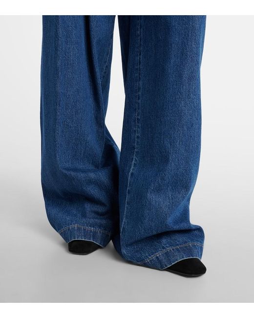 Dolce & Gabbana Blue Wide-Leg Jeans