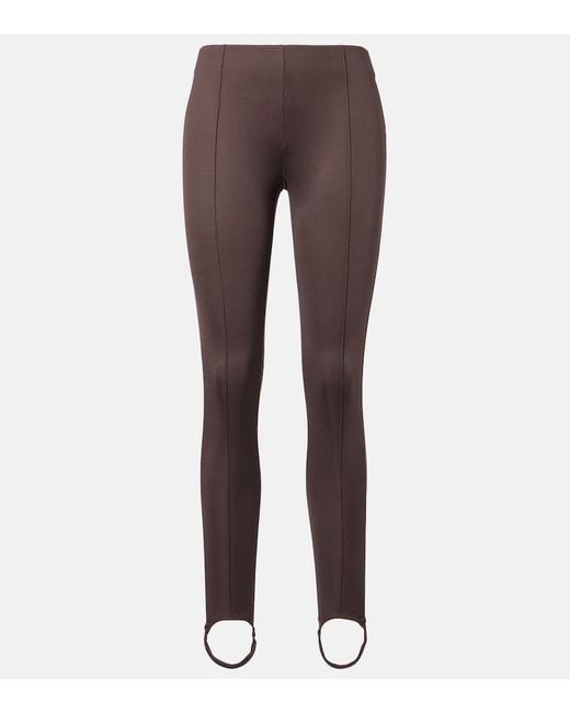 Frankie Shop Brown Caserta High-Rise Stirrup Leggings