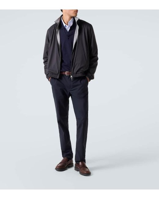 Veste Bomber Reversible En Cachemire Loro Piana pour homme en coloris Black