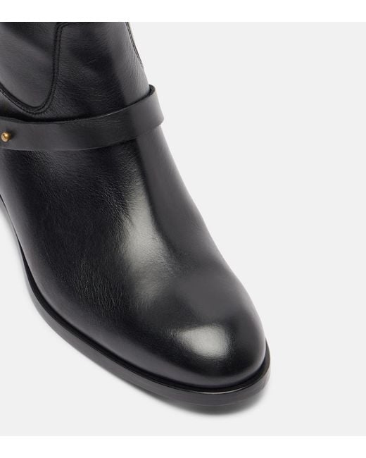 Golden Goose Deluxe Brand Black Charlie Leather Knee-High Boots