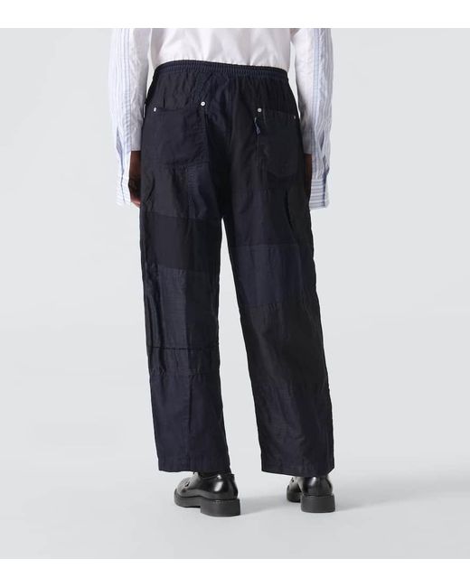 Pantaloni in cotone e lino di Comme des Garçons in Blue da Uomo