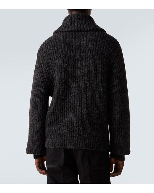 Lemaire Jacke Aus Yakwolle Und Alpakawolle in Black für Herren