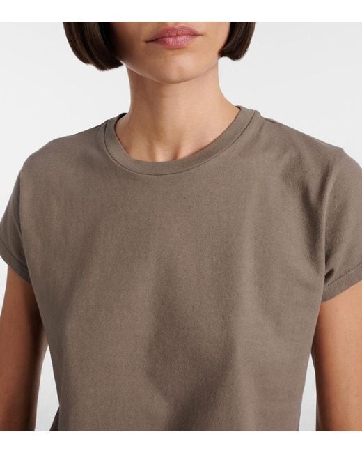 The Row Gray Tori Cotton T-Shirt