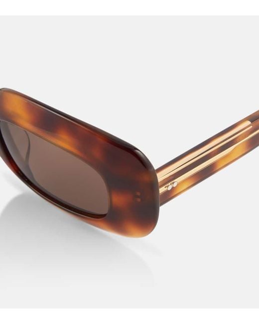 Khaite Brown X Oliver Peoples 1966C Rectangular Sunglasses