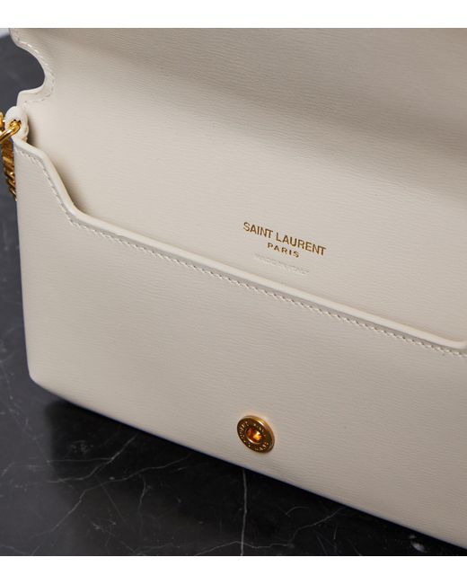 Saint Laurent Cassandre Leather Iphone Crossbody Bag in Natural Lyst