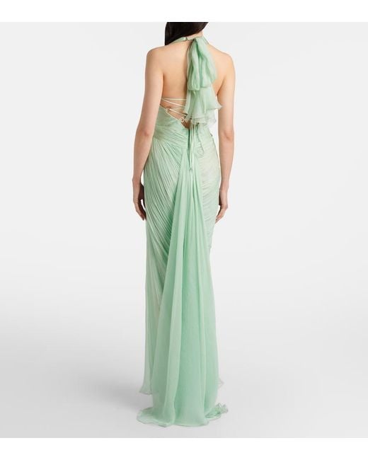maria lucia hohan green dress Halterneck Long The Maria Lucia Hohan ruby dress features a pleated Maria Lucia Hohan Jara Maxi