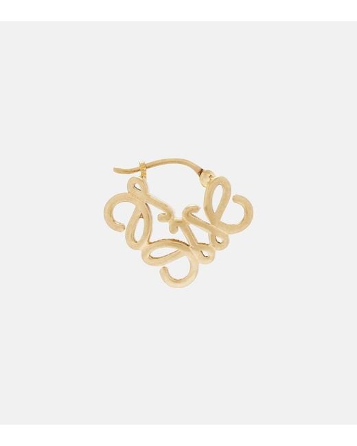 Loewe Metallic Anagram Bombe Earrings