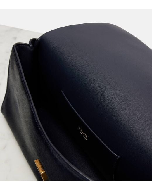 Khaite Black Clutch Audrey Aus Kalbshaar
