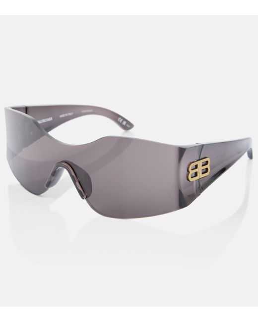 Balenciaga Gray Hourglass Mask Sunglasses